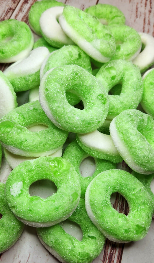 Freeze Dried Green Apple Rings- 4x6 SAMPLE Size