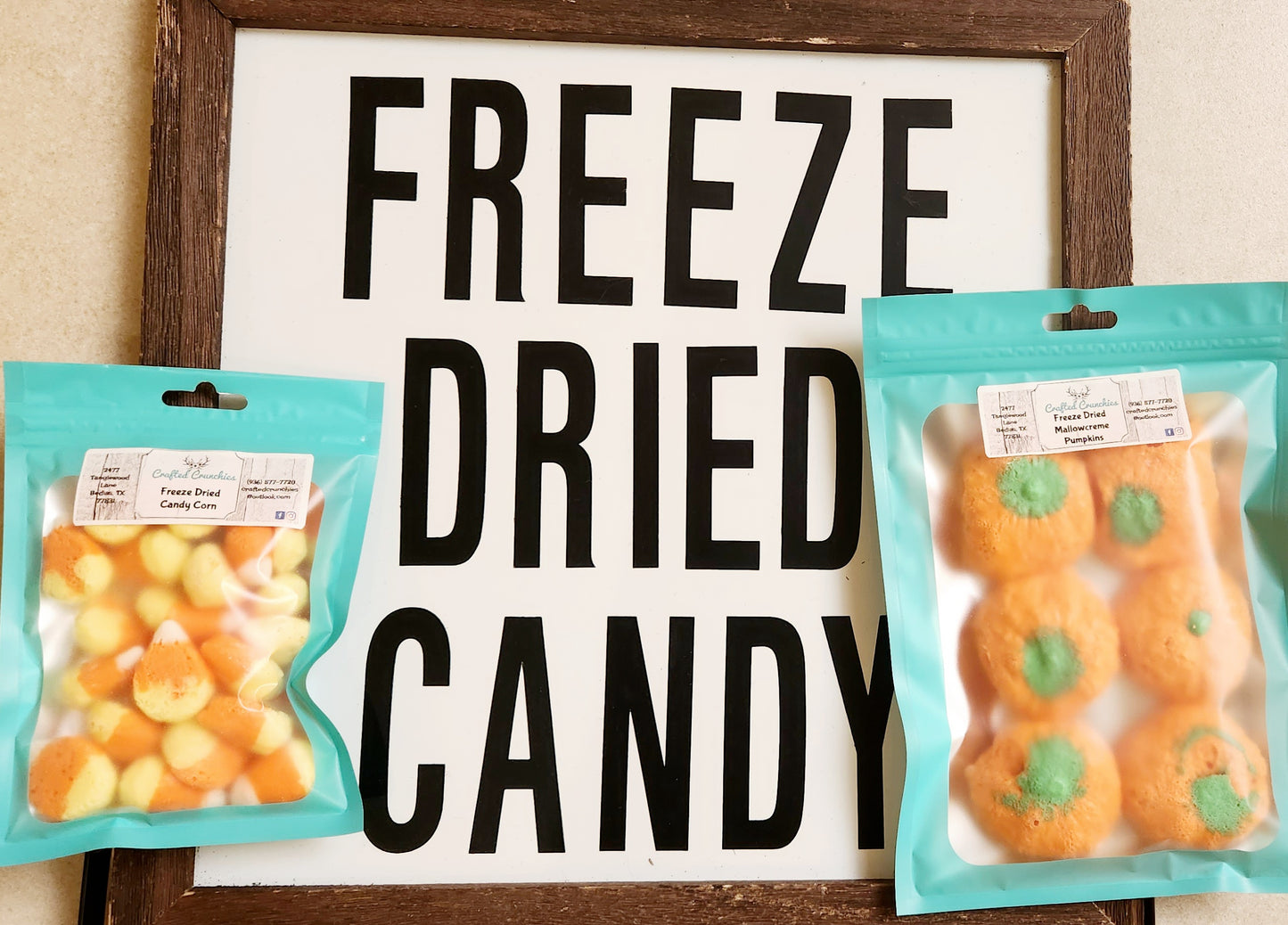 Freeze Dried Mallowcreme Pumpkins- 4x6 STANDARD Size