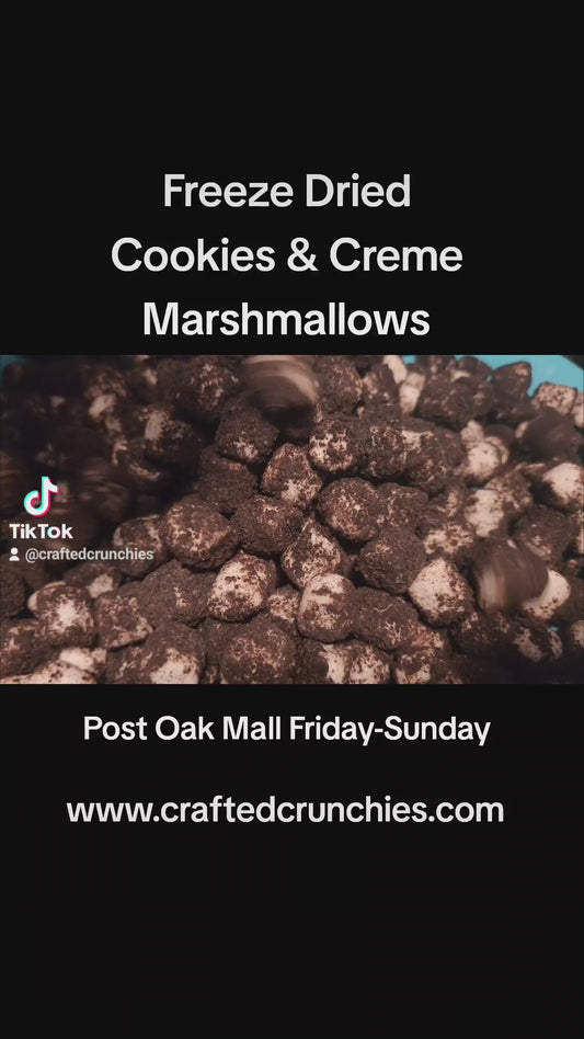 Freeze Dried Cookies & Creme Cookie Marshmallows- 4x6 STANDARD Size