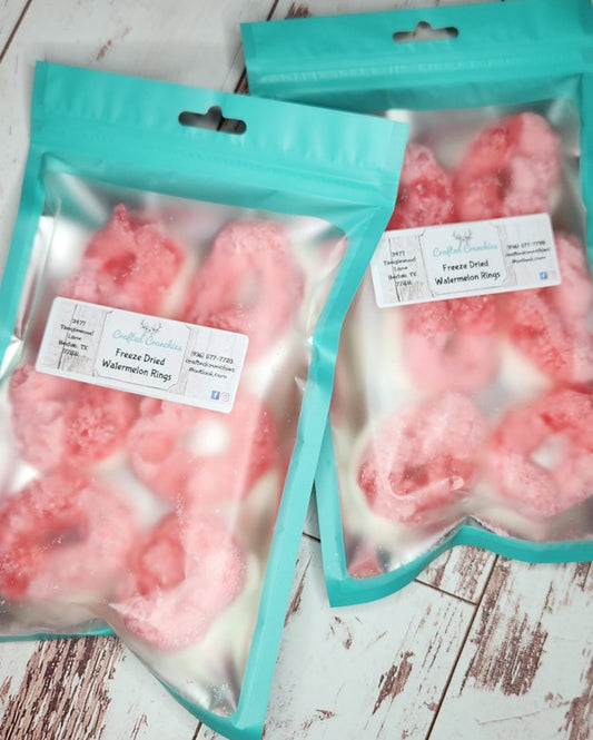 Freeze Dried Watermelon Rings- 4x6 SAMPLE Size