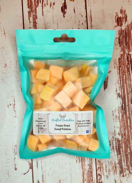 Freeze Dried Sweet Potatoes- 4x6 STANDARD Size