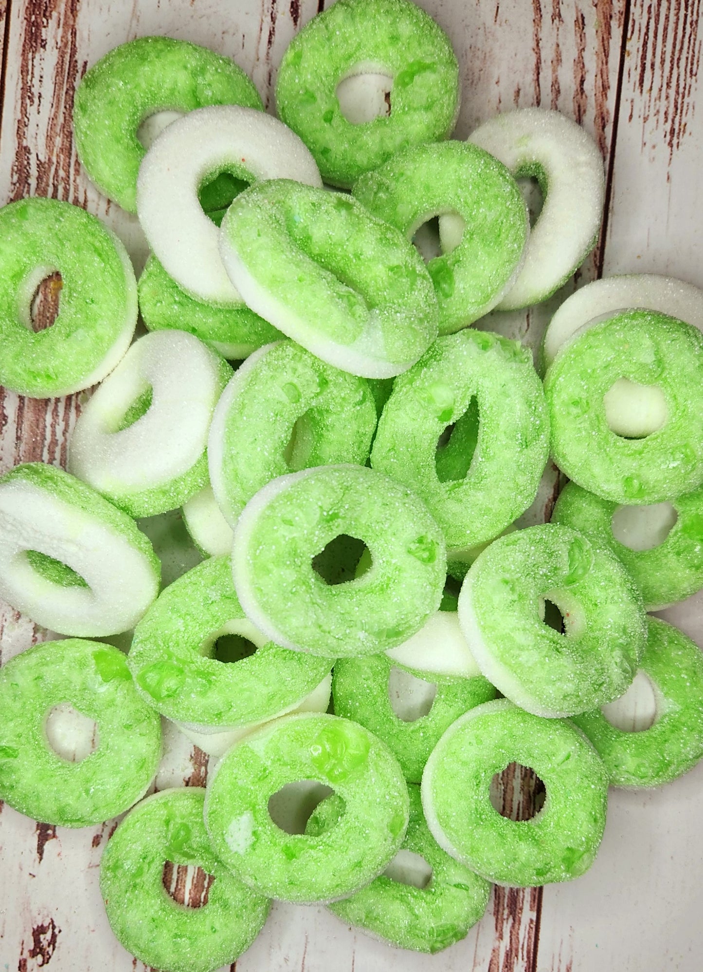 Freeze Dried Green Apple Rings- 5x8 STANDARD Size