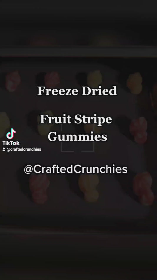 Freeze Dried Fruit Striped Gummies- 4x6 STANDARD Size